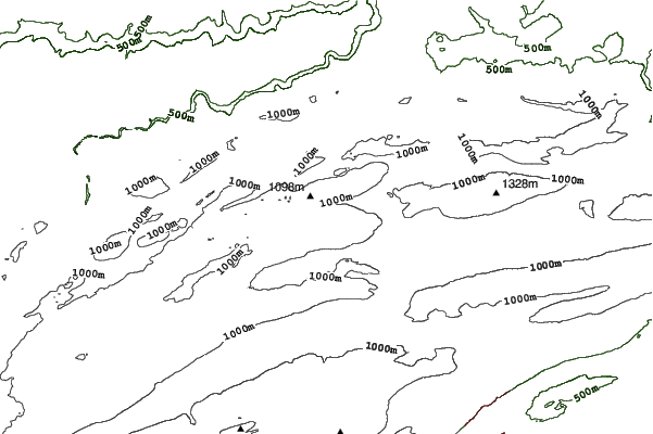 Les Genevez neighbourhood contours