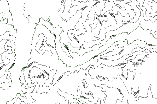 Levico Terme Panarotta neighbourhood contours