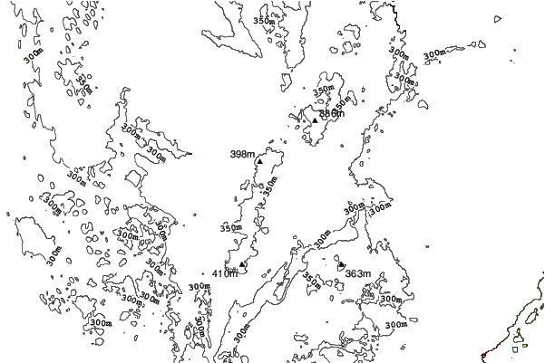 Little Switzerland neighbourhood contours