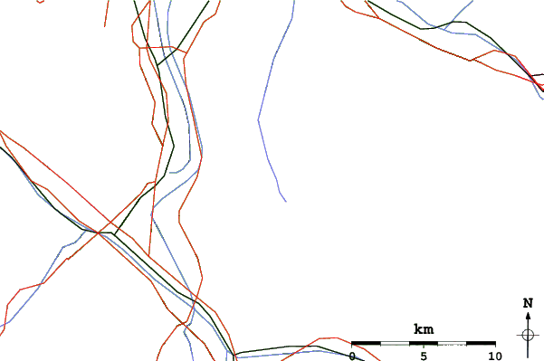 Roads and rivers close to Malbun