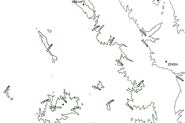 Meadowlark Ski Lodge neighbourhood contours