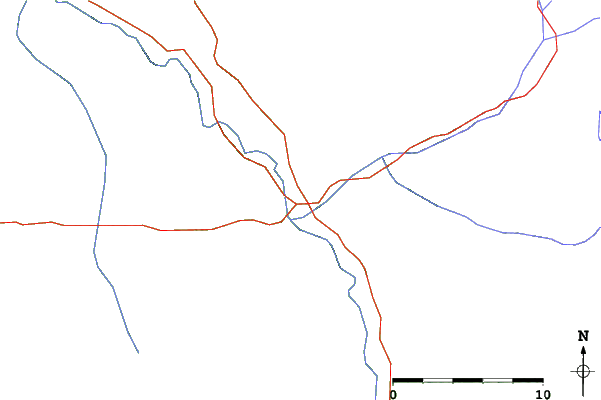 Roads and rivers close to Meadowlark Ski Lodge