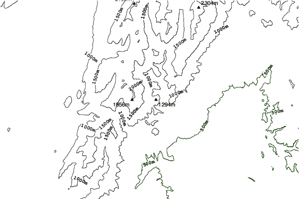 Mount Dobson neighbourhood contours