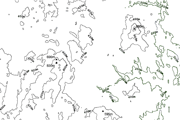Mount Sunapee neighbourhood contours