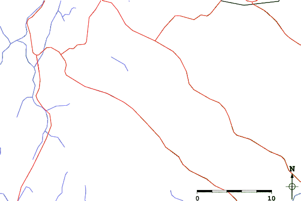 Roads and rivers close to Mount Sunapee