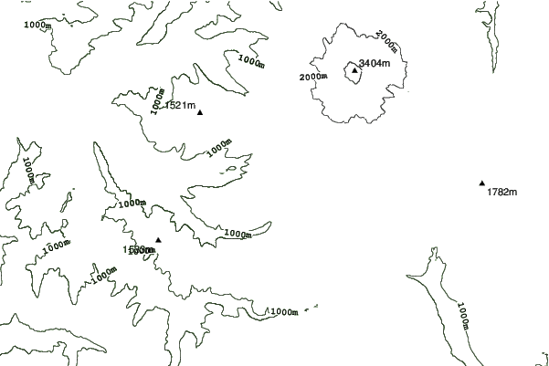 Mt Hood Ski Bowl neighbourhood contours
