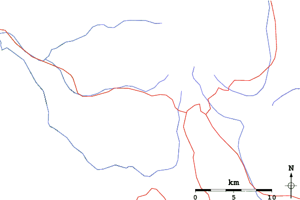 Roads and rivers close to Mt Hood Ski Bowl