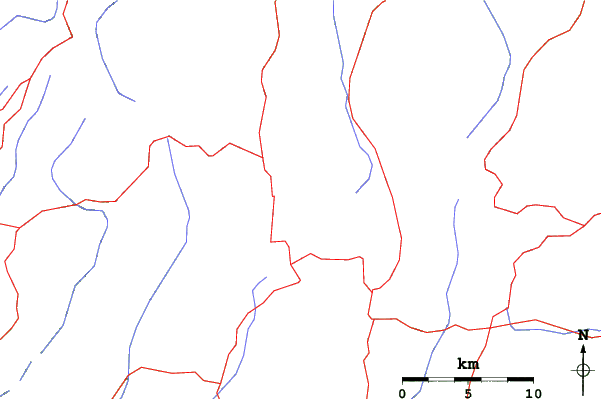 Roads and rivers close to Mt Olympus