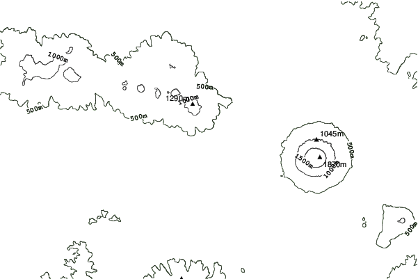 Niseko Village neighbourhood contours