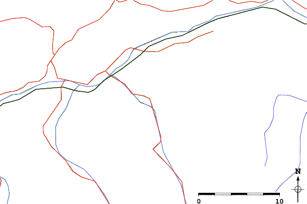 Roads and rivers close to Oetz