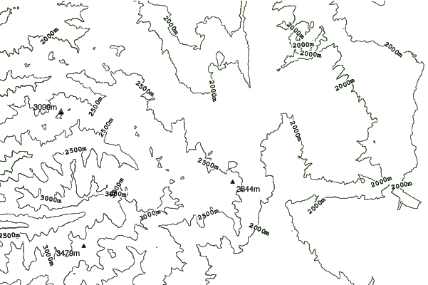 Park City neighbourhood contours