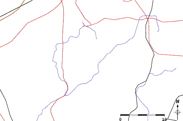 Roads and rivers close to Peek'n Peak Resort