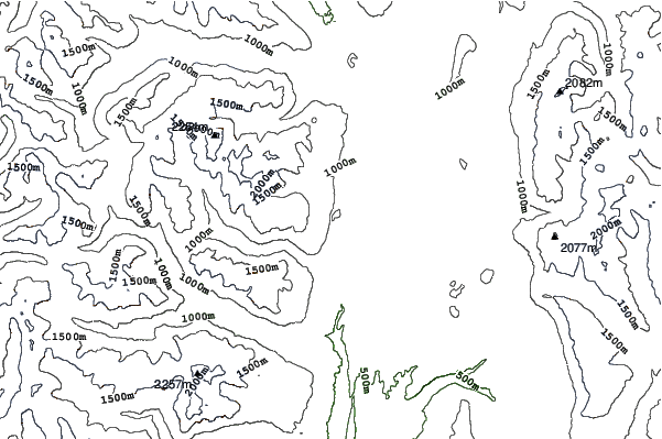 Perito Moreno neighbourhood contours