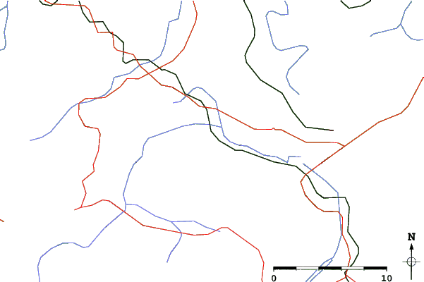 Roads and rivers close to Pfronten