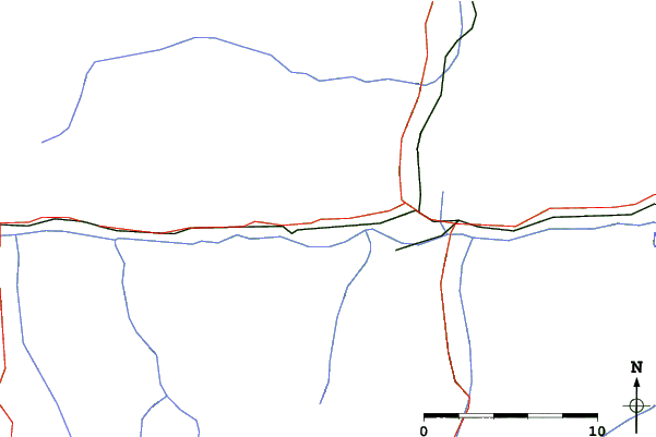 Roads and rivers close to Nagelköpfl – Piesendorf