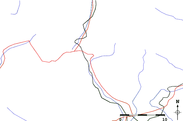 Roads and rivers close to Porté Puymorens