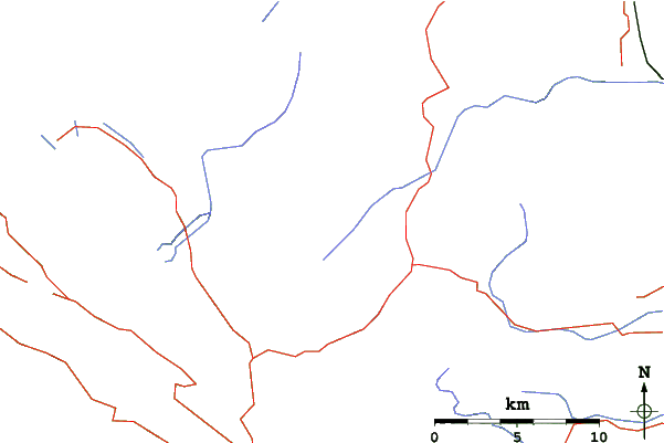 Roads and rivers close to Porters