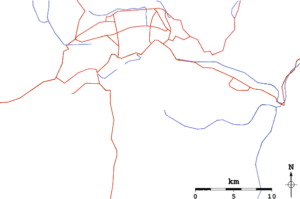 Roads and rivers close to Remarkables
