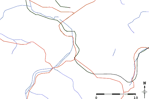Roads and rivers close to Reuttener Seilbahnen
