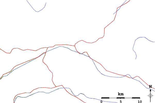 Roads and rivers close to Rosa Khutor Alpine Resort