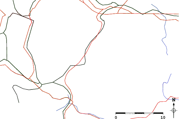 Roads and rivers close to Rothenthurm