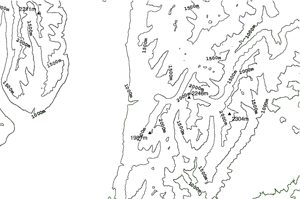Roundhill neighbourhood contours