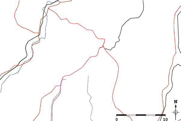 Roads and rivers close to Salamandra