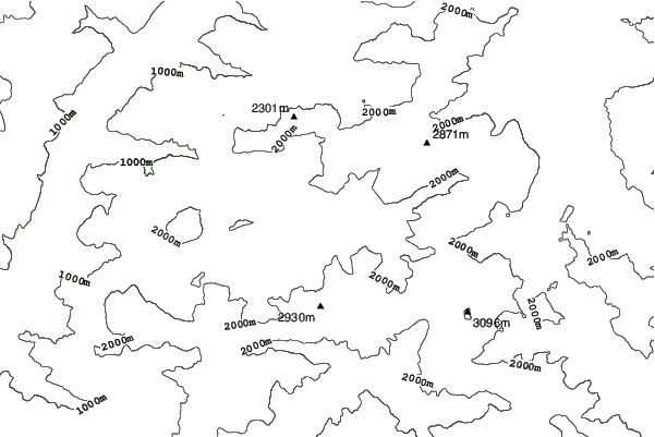 Santa Cristina neighbourhood contours