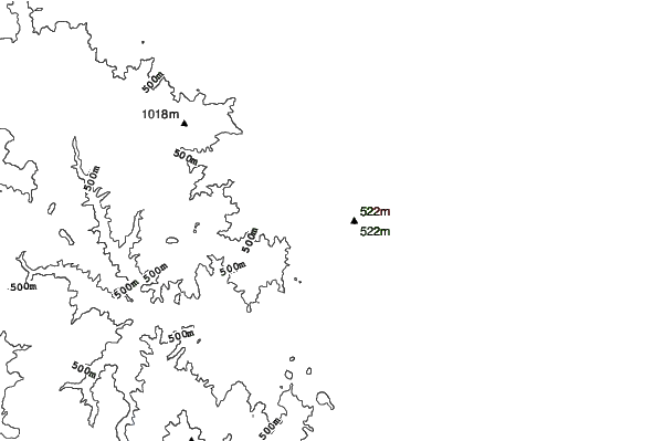 Mt Moiwa ski area neighbourhood contours
