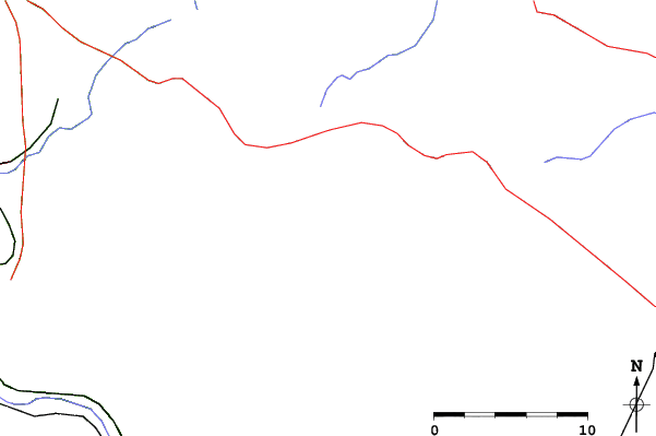 Roads and rivers close to Seven Springs Mt