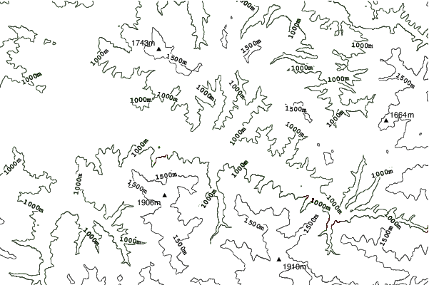 Silver Mountain neighbourhood contours