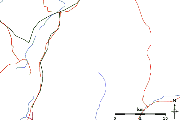 Roads and rivers close to SilverStar