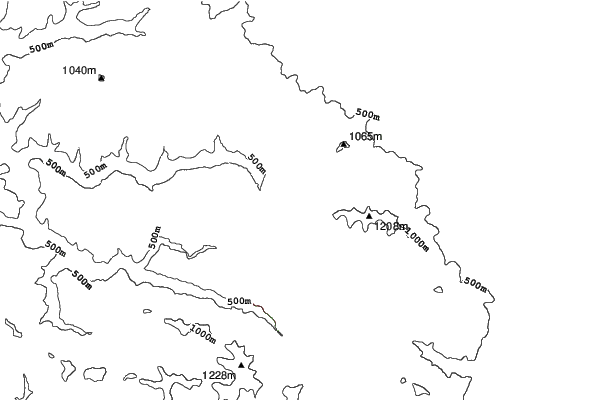 Ski Windham neighbourhood contours