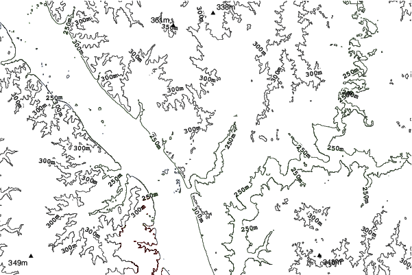 Snow Creek neighbourhood contours