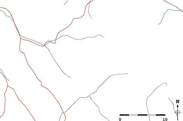 Roads and rivers close to Stara Planina/Babin Zub
