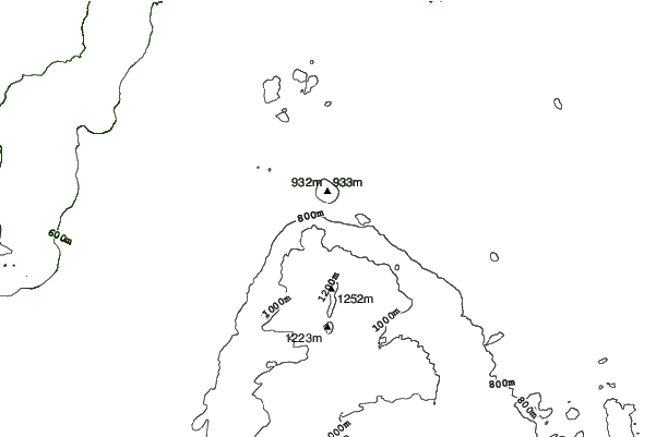 Tabor Mountain neighbourhood contours