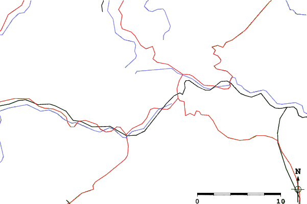 Roads and rivers close to Telgárt
