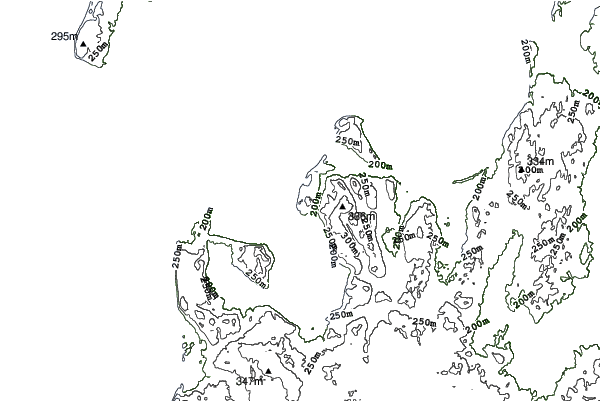 The Homestead (Michigan) neighbourhood contours