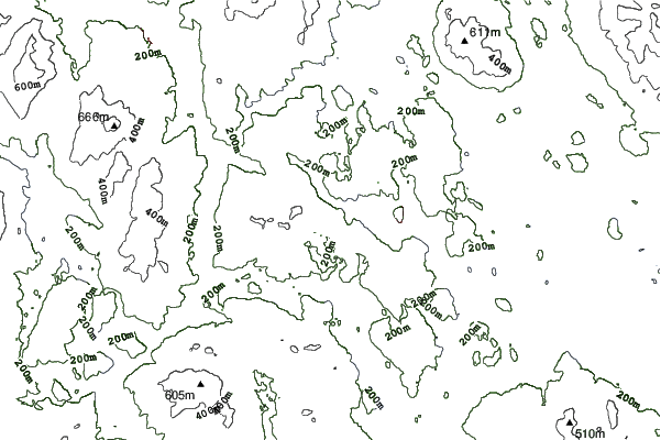 The Quechee Club neighbourhood contours