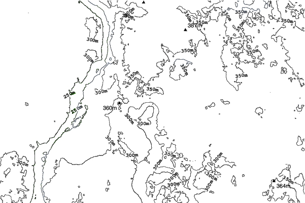 Trollhaugen neighbourhood contours