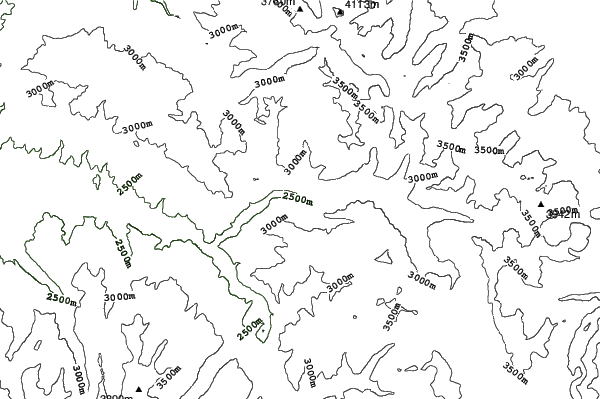 Vail neighbourhood contours