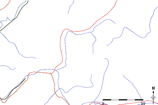 Roads and rivers close to Vaujany