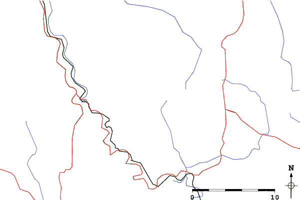 Roads and rivers close to Wierchomla