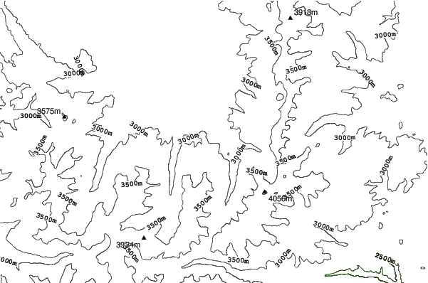 Winter Park neighbourhood contours
